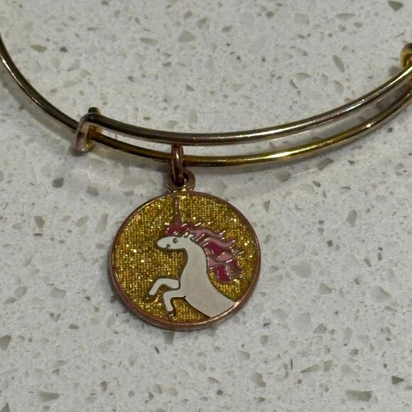 Alex & Ani Unicorn Charm Bangle Bracelet - Picture 5 of 10